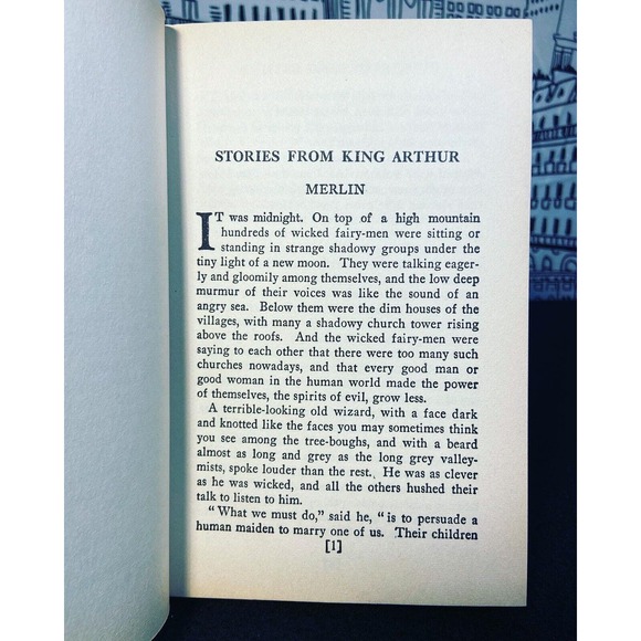 King Arthur and His Knights “Retold” Goldsmith Publishing Co, Vintage Undated HC - Picture 9 of 13